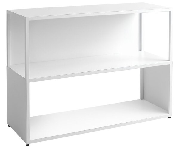 Nordic Design Bílý kovový regál Hypper II 100 x 75 cm