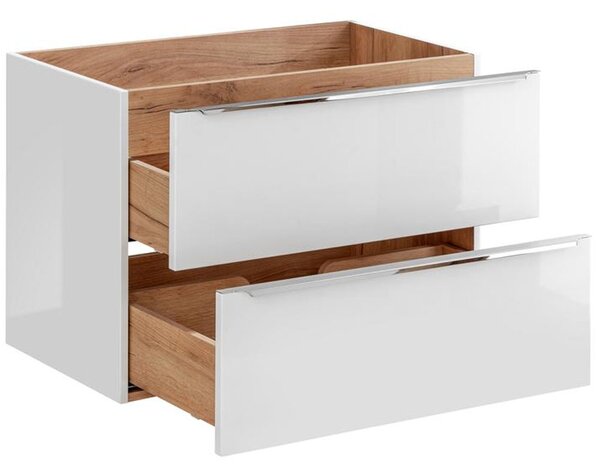 Koupelnová skříňka pod umyvadlo CAPRI WHITE 80 cm