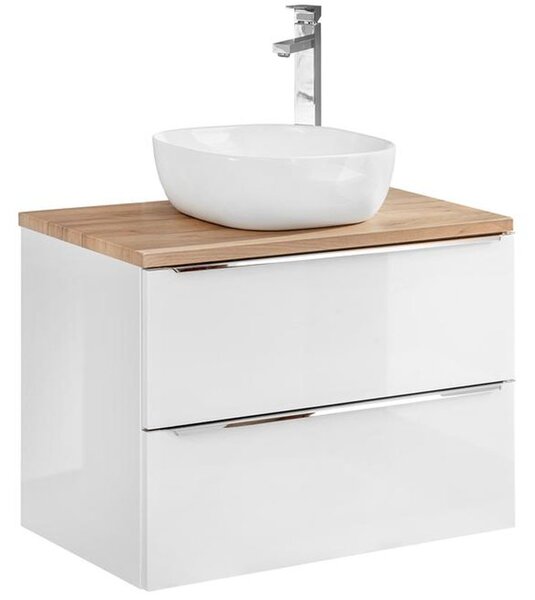 Koupelnová skříňka pod umyvadlo CAPRI WHITE 80 cm