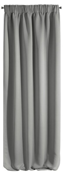 ZATEMŇOVACÍ ZÁVĚS NA PÁSCE ADLEY 135X270 CM STŘÍBRNÁ