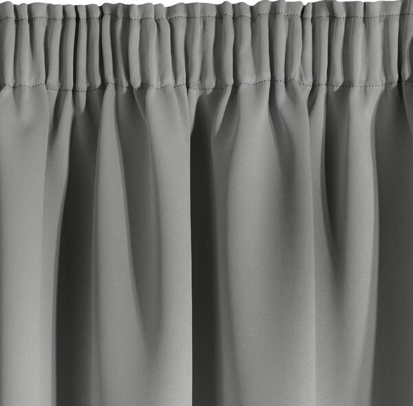 ZATEMŇOVACÍ ZÁVĚS NA PÁSCE ADLEY 135X270 CM STŘÍBRNÁ