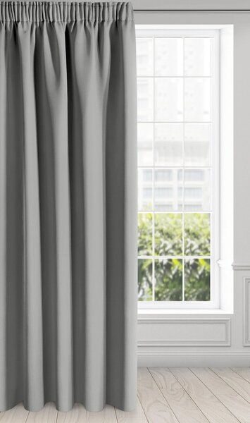 ZATEMŇOVACÍ ZÁVĚS NA PÁSCE ADLEY 135X270 CM STŘÍBRNÁ