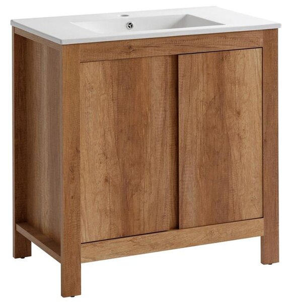 Koupelnová skříňka pod umyvadlo CLASSIC OAK 80 cm
