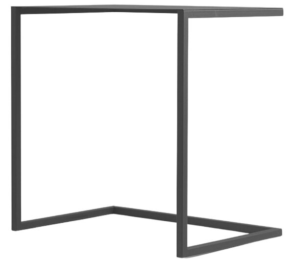 Nordic Design Černý kovový odkládací stolek Volme 60 cm