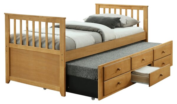 Jednolůžková postel 90 cm Austin (dub) (s roštem). 1002458