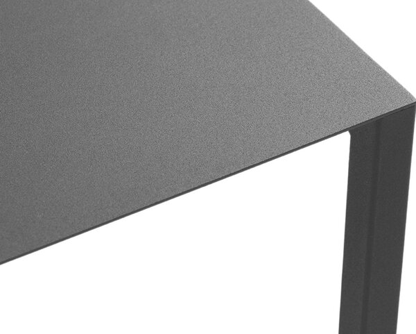 Nordic Design Černý kovový odkládací stolek Volme 60 cm