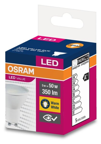 LED bodovka GU10 4.5 W PAR16, teplá bílá