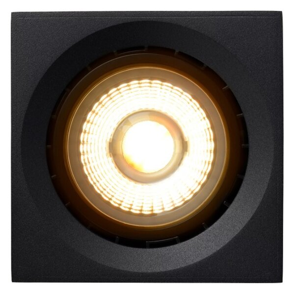 Lucide 09922/12/30 stropní bodové svítidlo Fedler 1x12W | LED GU10 | 820lm | 2200K/3000K - žárovka je součástí balení, černá, stmívatelné, CCT