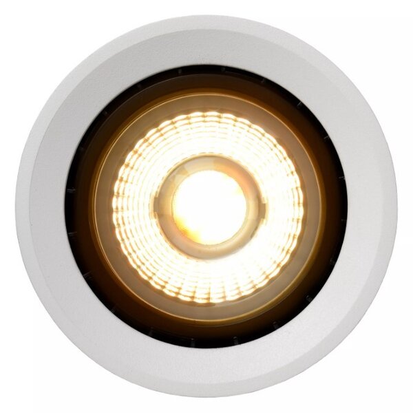 Lucide 09921/12/31 stropní bodové svítidlo Fedler 1x12W | LED GU10 | 820lm | 2200K/3000K - žárovka je součástí balení, bílá, stmívatelné, CCT