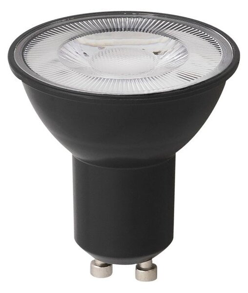 Černá LED bodovka GU10 4.5 W PAR16, teplá bílá