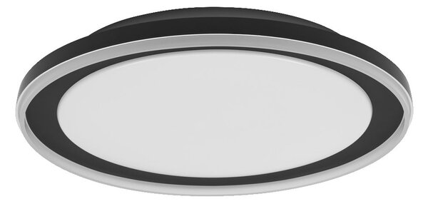 Černé LED stropní svítidlo 450 mm ORBIS, teplá bílá