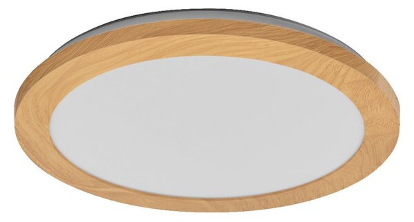 Koupelnové dřevěné stropní svítidlo 300 mm ORBIS, laditelná bílá