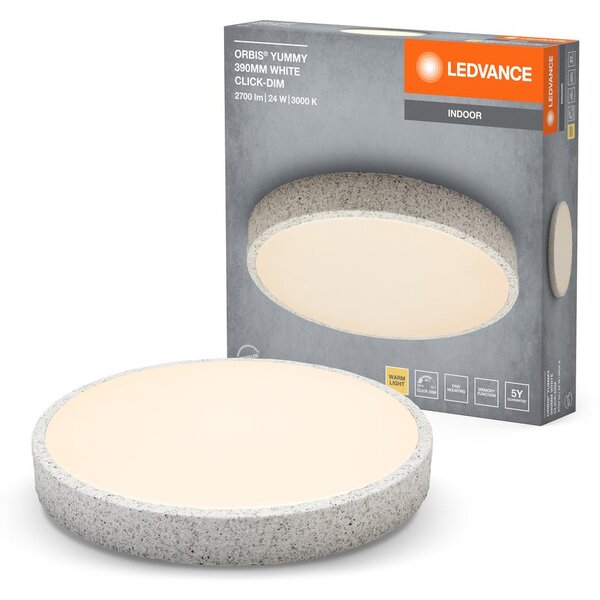 Bílé LED stropní svítidlo 390 mm ORBIS, teplá bílá