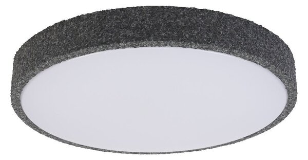 Černé LED stropní svítidlo 390 mm ORBIS, teplá bílá