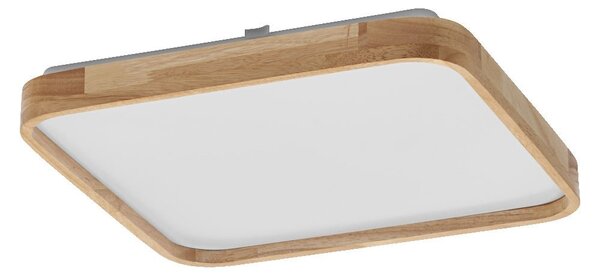 Dřevěné LED stropní svítidlo 292x292 mm ORBIS, teplá bílá
