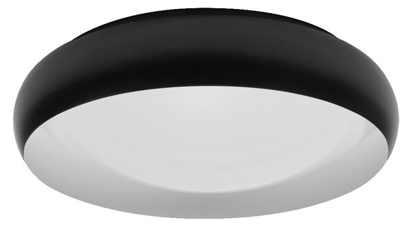 Černé LED stropní svítidlo 430 mm LIVIA, teplá bílá