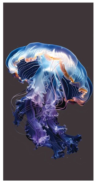 PLÁŽOVÁ OSUŠKA Z MIKROVLÁKNÁ MEDUSA 100X180 CM VZOROVANÁ
