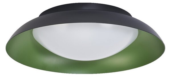 LED stropní svítidlo černá + zelená 310mm ORBIS, teplá bílá