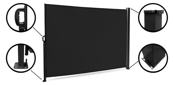Aga Boční markýza 1,6x3 m MR4256 Černá