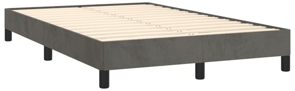 Box spring postel s matrací tmavě šedý 120x190 cm samet 3269838