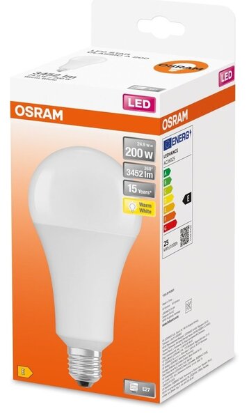 Stmívatelná LED žárovka E27 24,9 W STAR, teplá bílá