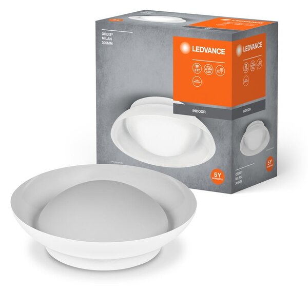 LED stropní svítidlo bílé E27 ORBIS MILAN 305mm