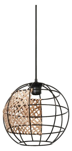 Kruhový lustr ratanový E27 15 W CAGE GLOBE PENDANT