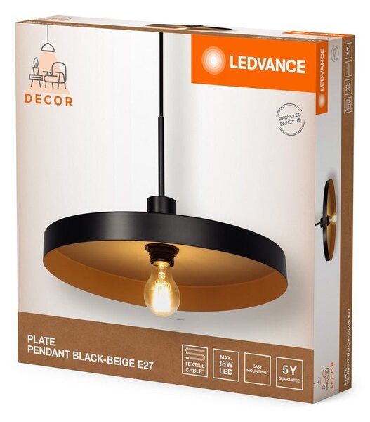Talířový LED lustr dekorativní E27 PLATE PENDANT