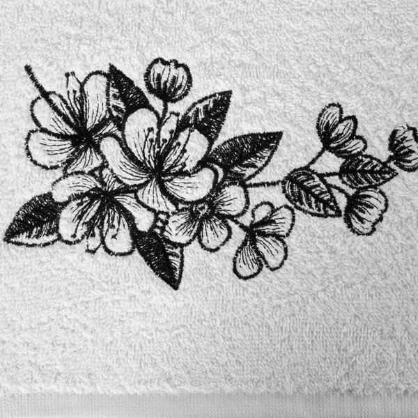 FROTÉ RUČNÍK SOFIE SADA 1KS 30X50 CM, 1KS 50X90 CM, 1KS 70X140 CM BÍLÁ