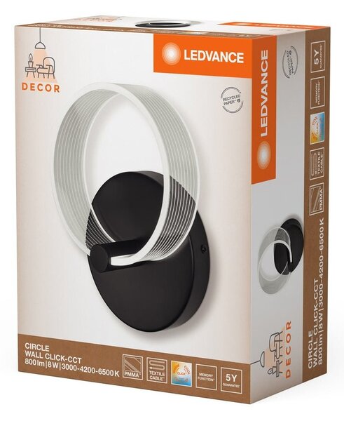 Kruhové nástěnné svítidlo 8 W CIRCLE WALL, laditelná bílá
