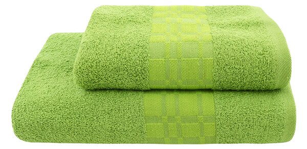 Set ručníku a osušky SAMOS tmavě zelený