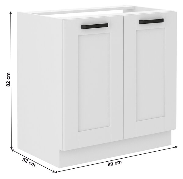 Dřezová skříňka Lesana 1 (bílá) 80 ZL 2F BB 