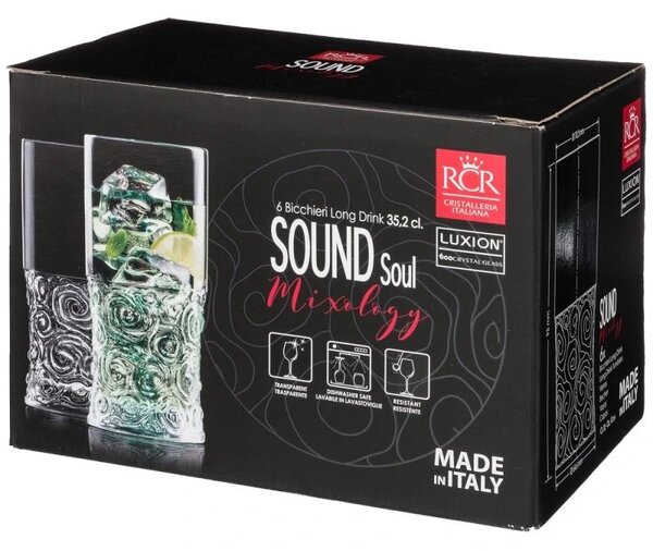 RCR SOUND SOUL SKLENICE NA VODU 350ML SADA 6KS