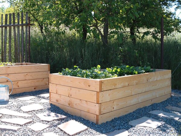 ATMOWOOD Smrkový vyvýšený záhon 200 x 100 x 56 cm hnědý