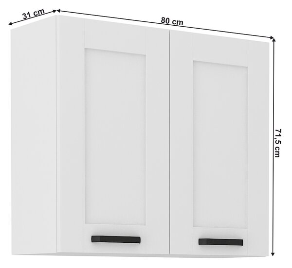 Horní skříňka Lesana 1 (bílá) 80 G-72 2 F 