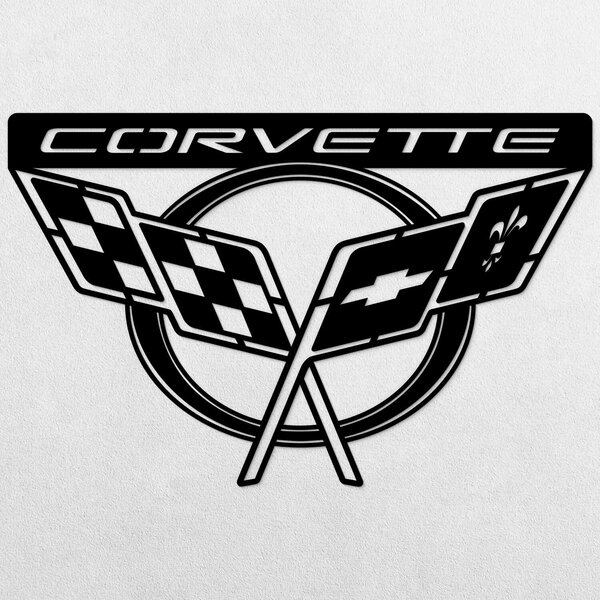 DUBLEZ | Logo na zeď - Chevrolet Corvette