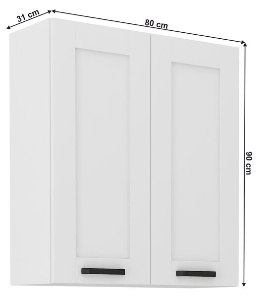 Horní skříňka Lesana 1 (bílá) 80 G-90 2 F 