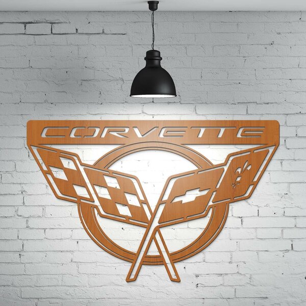 DUBLEZ | Logo na zeď - Chevrolet Corvette | Obraz