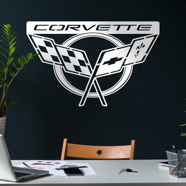 DUBLEZ | Logo na zeď - Chevrolet Corvette | Obraz
