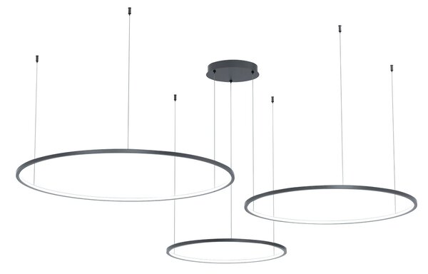 Závěsné LED svítidlo Saturno, 3x LED 100w, 4000k, b