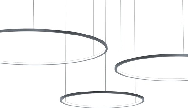 Závěsné LED svítidlo Saturno, 3x LED 100w, 4000k, b