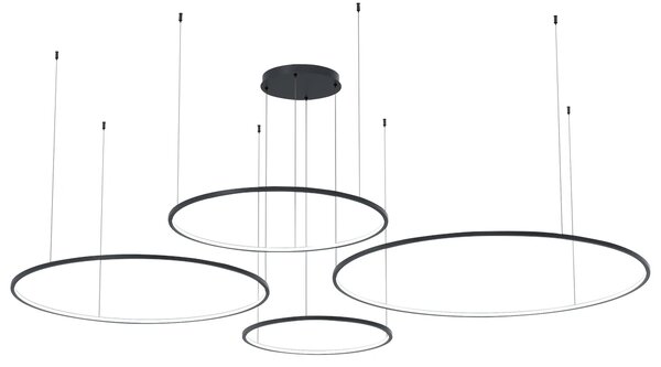 Závěsné LED svítidlo Saturno, 4x LED 120w, 4000k, b