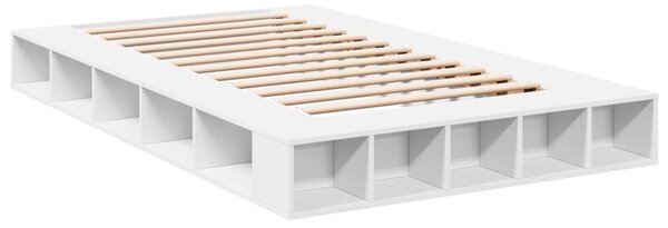 Rám postele bílý 120 x 200 cm kompozitní dřevo 3280482