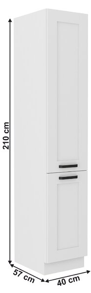 Vysoká skříňka Lesana 1 (bílá) 40 DK-210 2F 