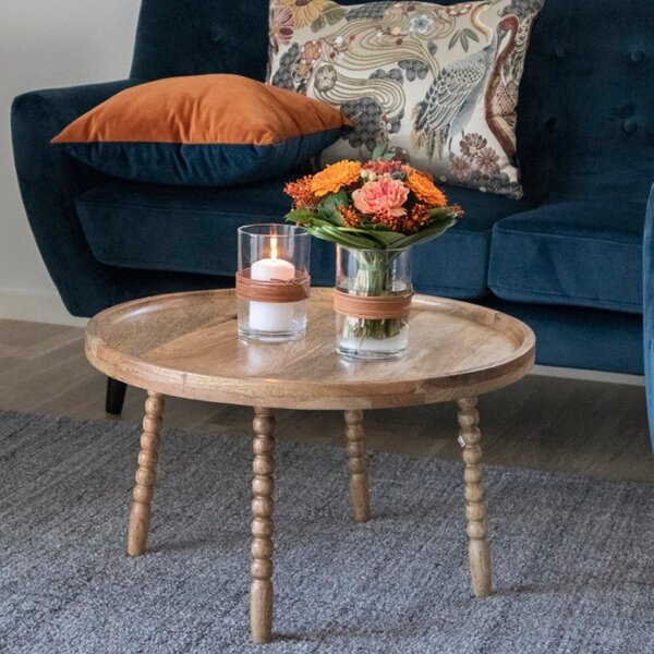 Nordic Living Mangový konferenční stolek Rjukan 60 cm