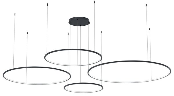 Závěsné LED svítidlo Saturno, 4x LED 120w, 4000k, b