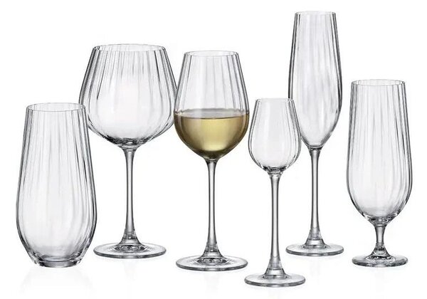 BOHEMIA COLUMBA OPTIC SKLENICE NA ŠAMPAŇSKÉ 260ML SADA 6KS