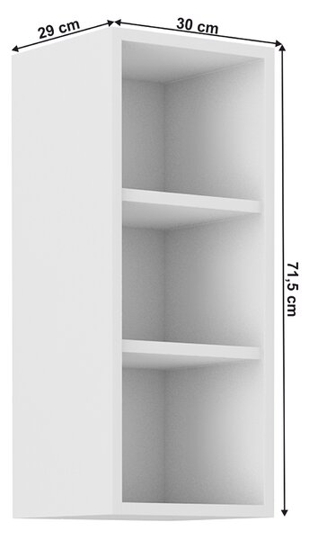 Horní kuchyňský regál Lesana 1 (bílá) 30 G-72 OTW