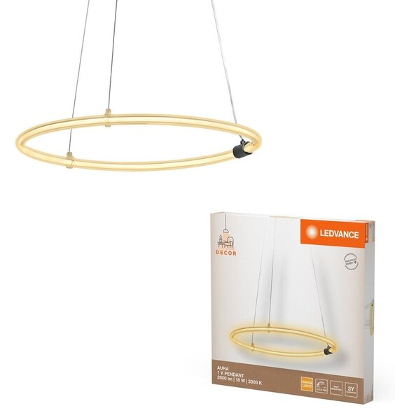 Designový lustr kruhový 18W AUTRA PENDANT, teplá bílá