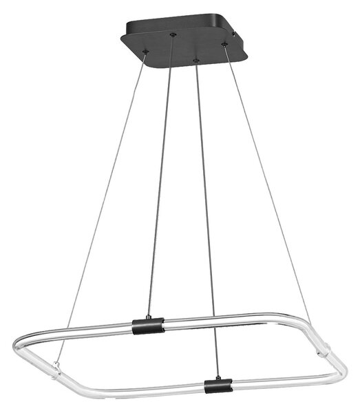Designový lustr čtvercový 18W TETRAGON, teplá bílá